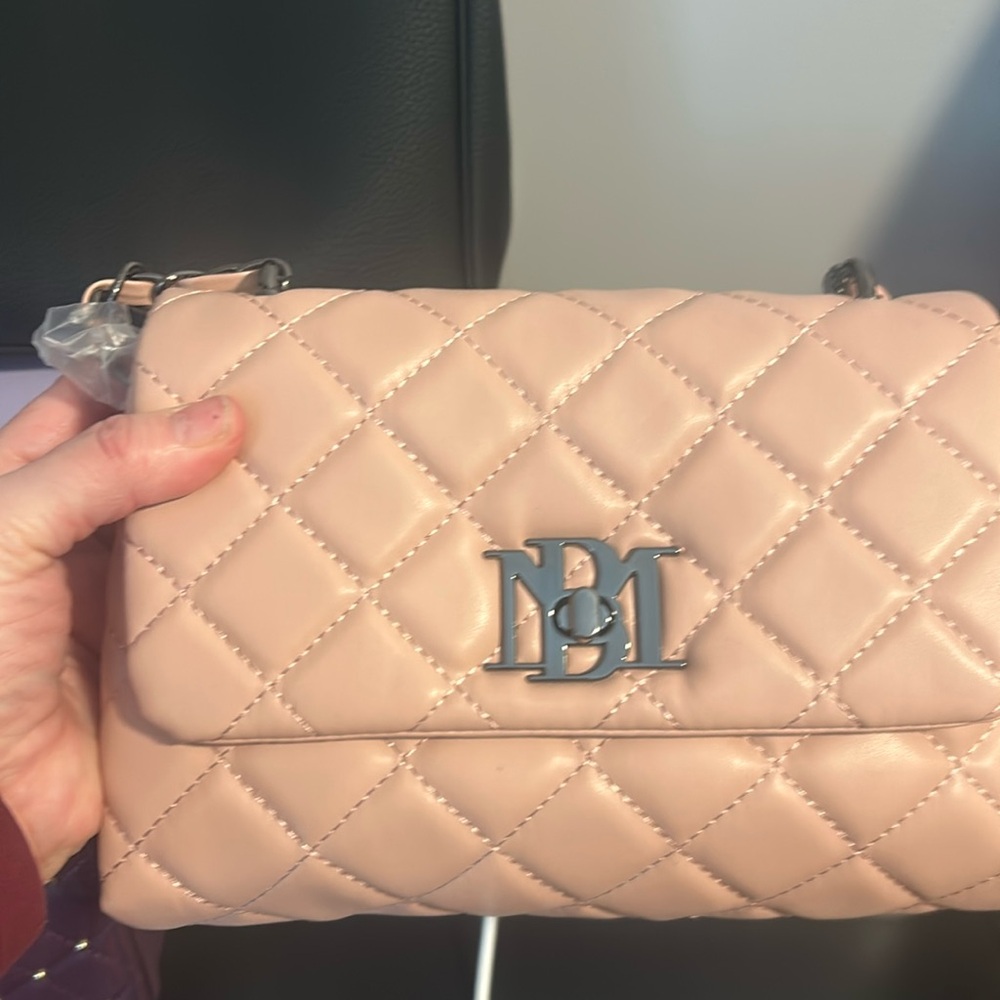 NWT quilted messenger bag … so cute. Blush pink